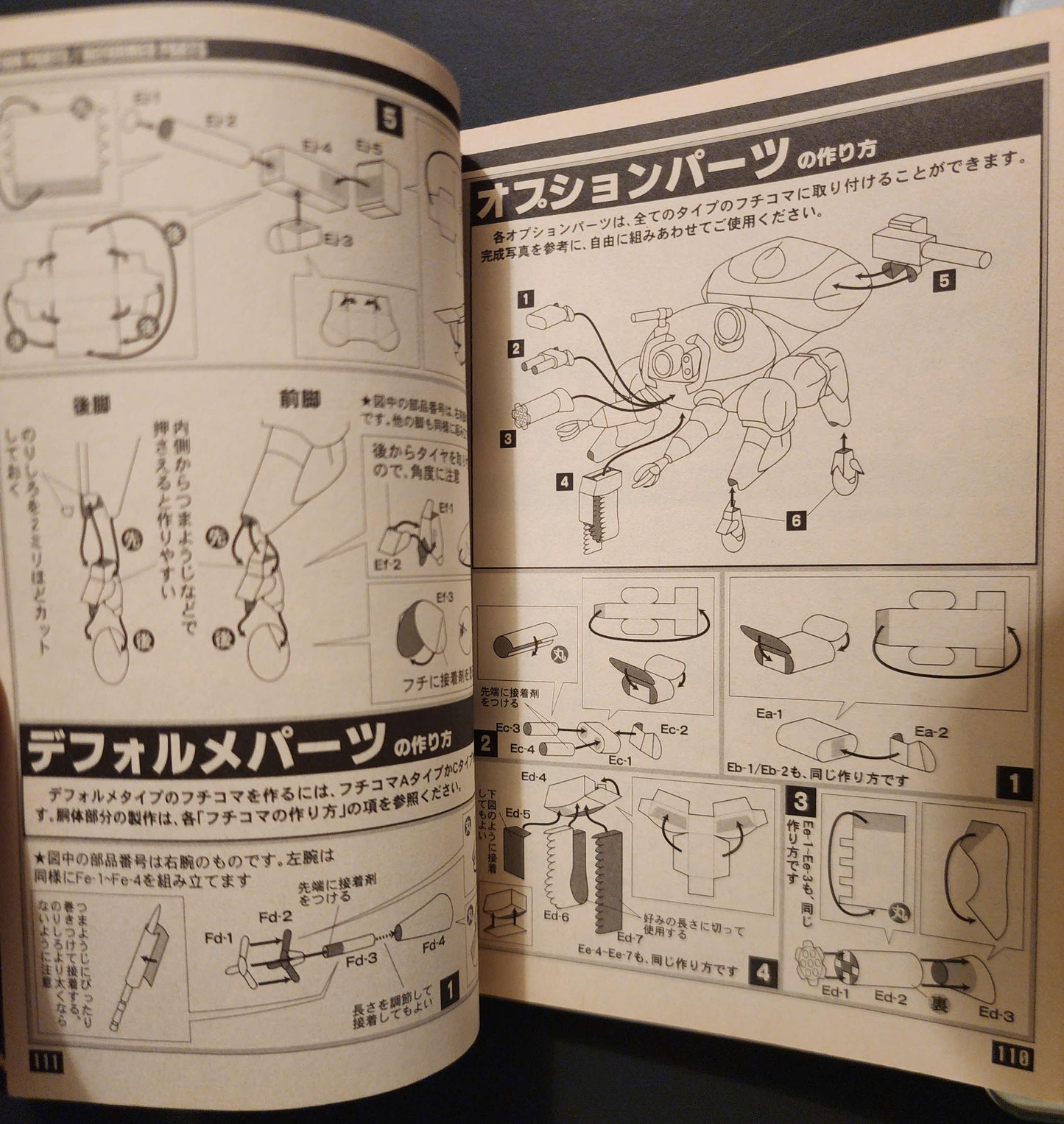 Ghost in the Shell Fuchikoma Paper Craft Book