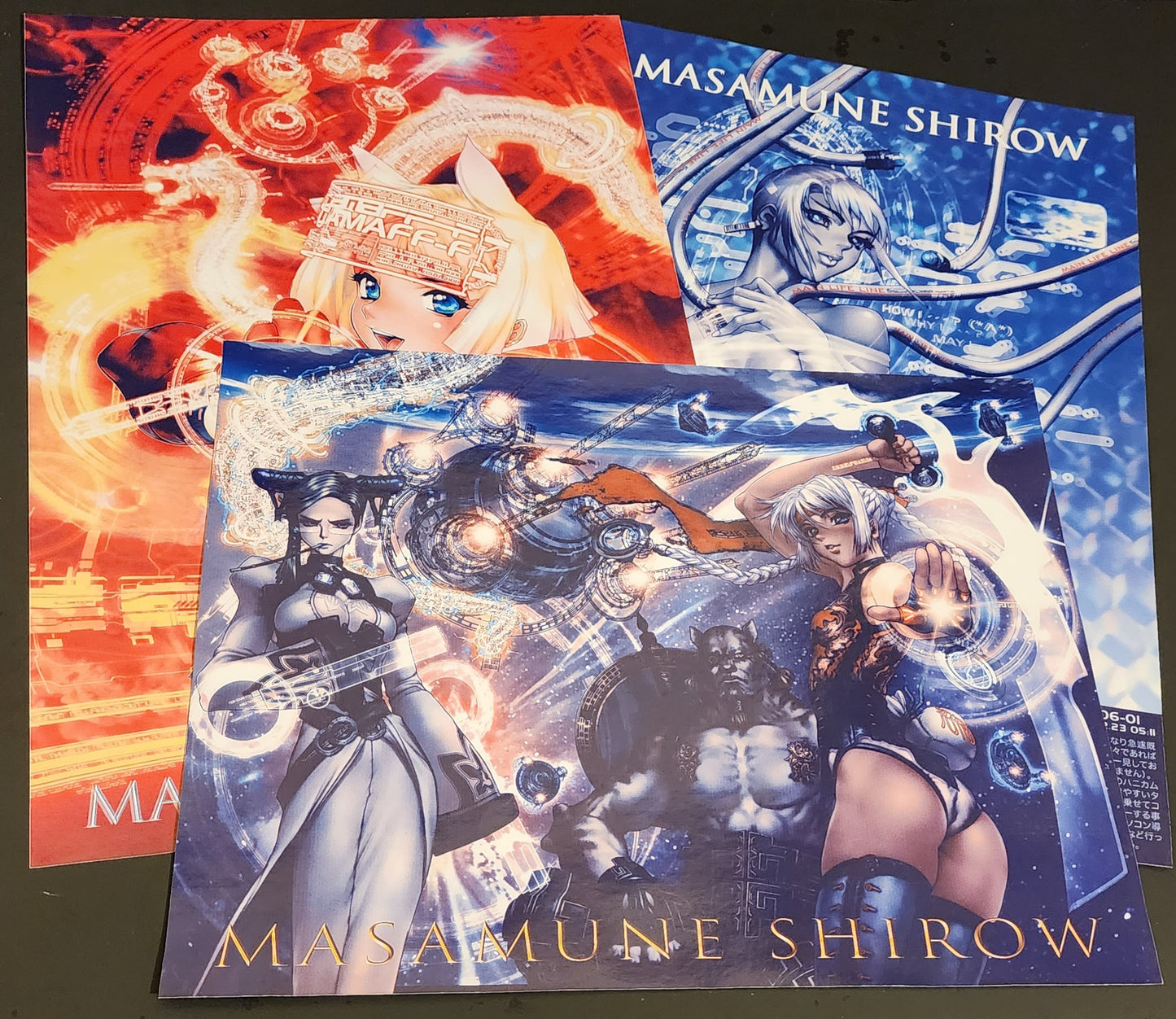 4 Masamune Shirow Posters