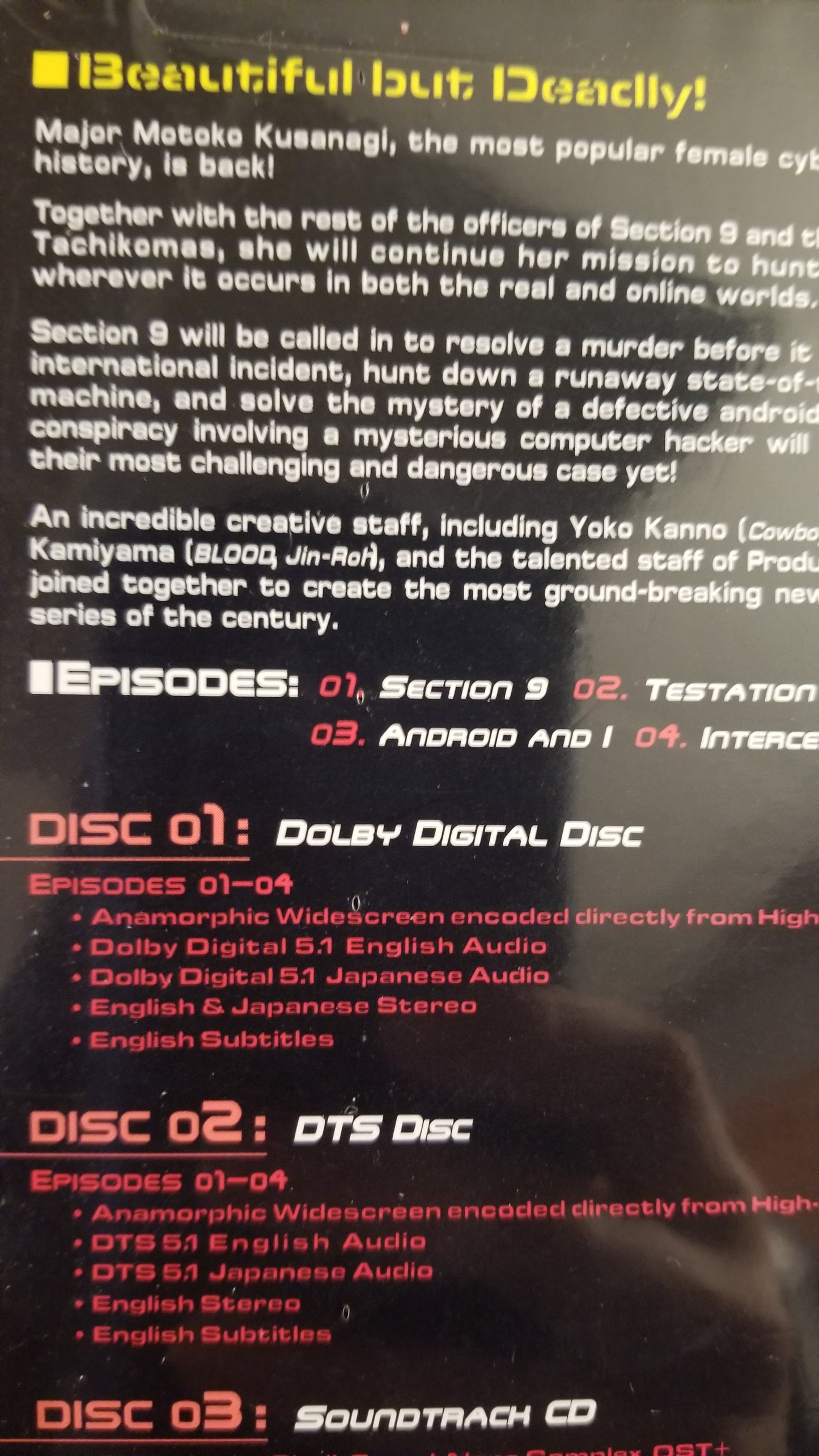 Ghost in the Shell S.A.C Special Edition + CD Vol 1