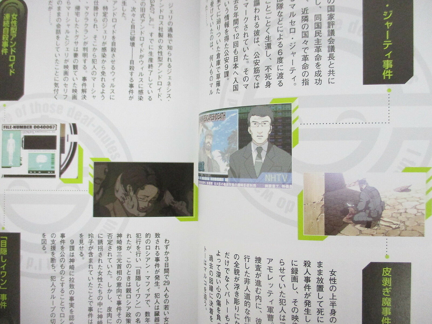 2007 Ghost in the Shell S.A.C Data Collection Art Book