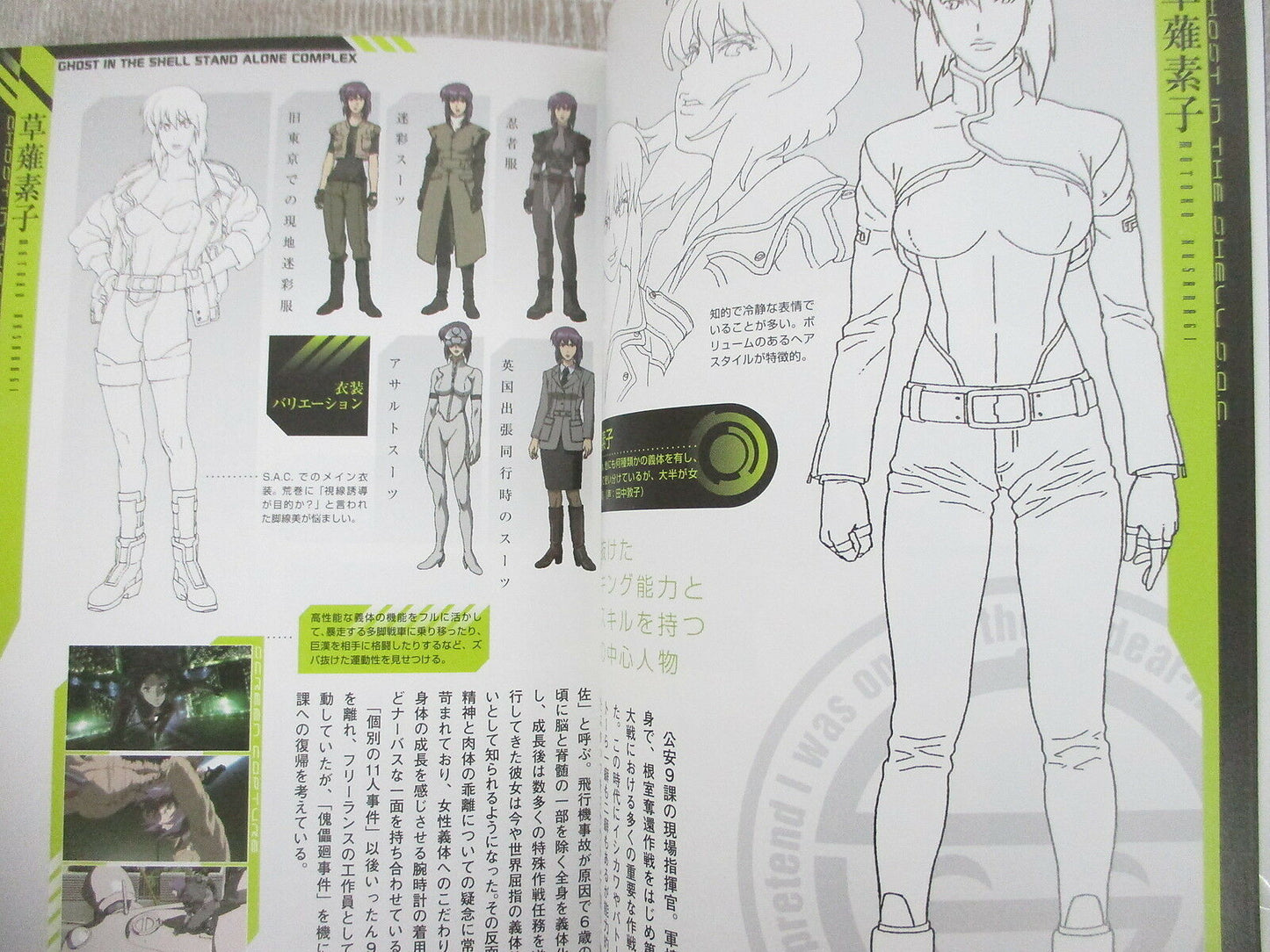 2007 Ghost in the Shell S.A.C Data Collection Art Book