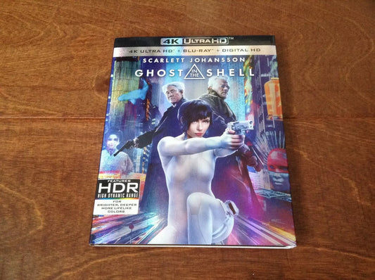 Ghost In The Shell (2017) 4K UHD + Blu-ray with OOP Slipcover