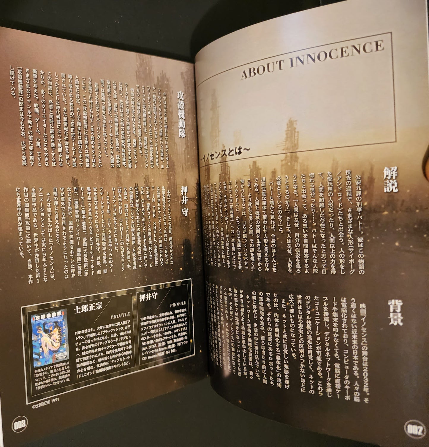 Innocence from Inside Voice Book Ghost in the Shell