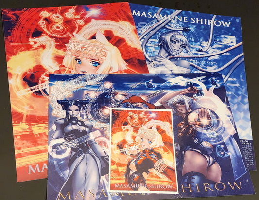 4 Masamune Shirow Posters