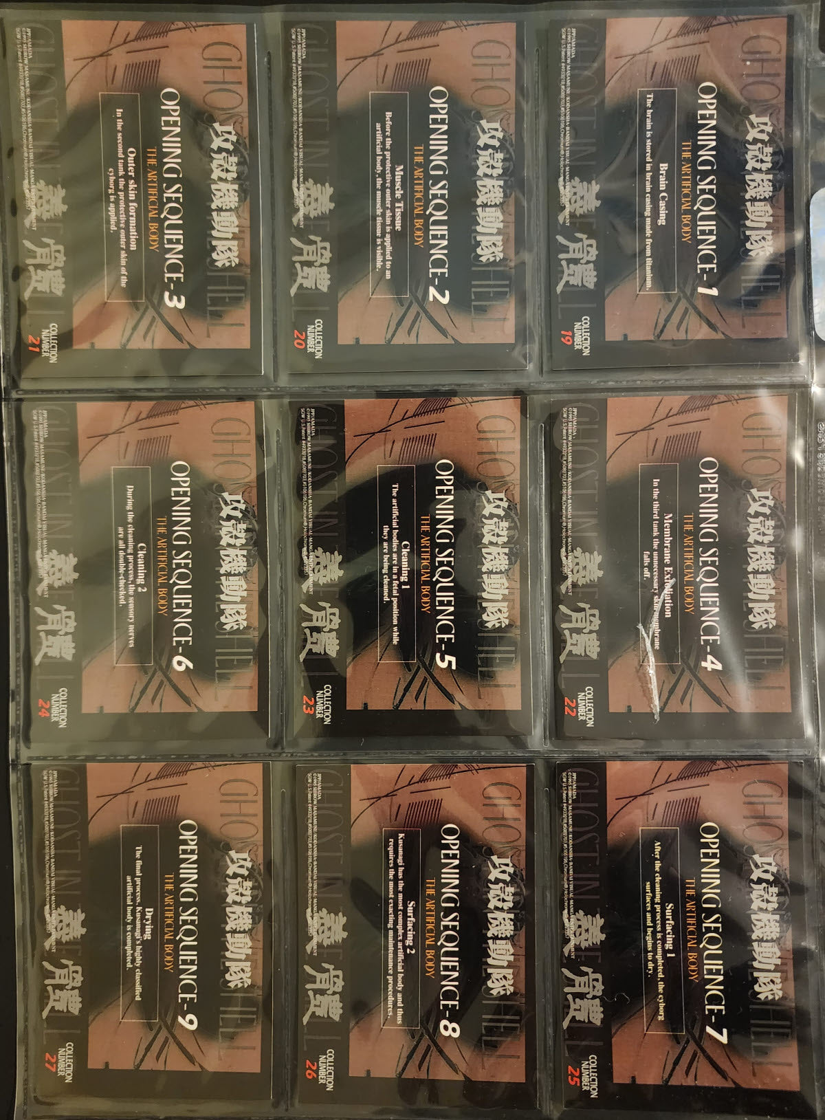 Ghost in the Shell Movie Bandai Cards